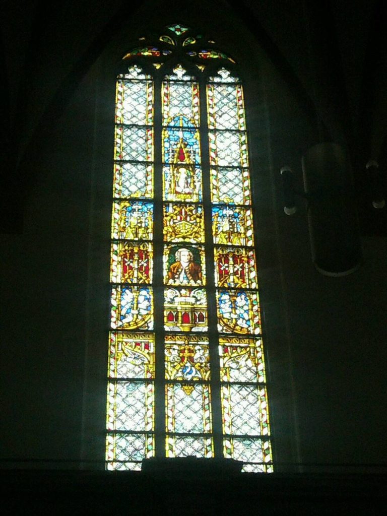 ライプツィヒの聖トーマス教会内のステンドグラス