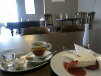 プラハのカフェ、Cafe Pointaのチーズケーキ