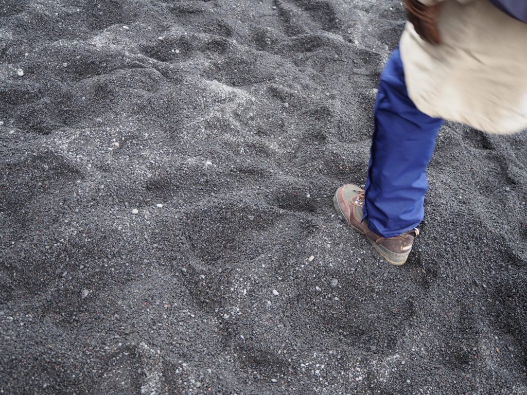 アイスランドのレイニスファラのブラックサンドビーチ
