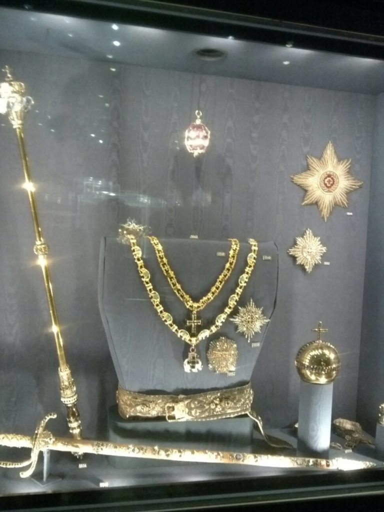 ローゼンボー城の宝物庫の宝石