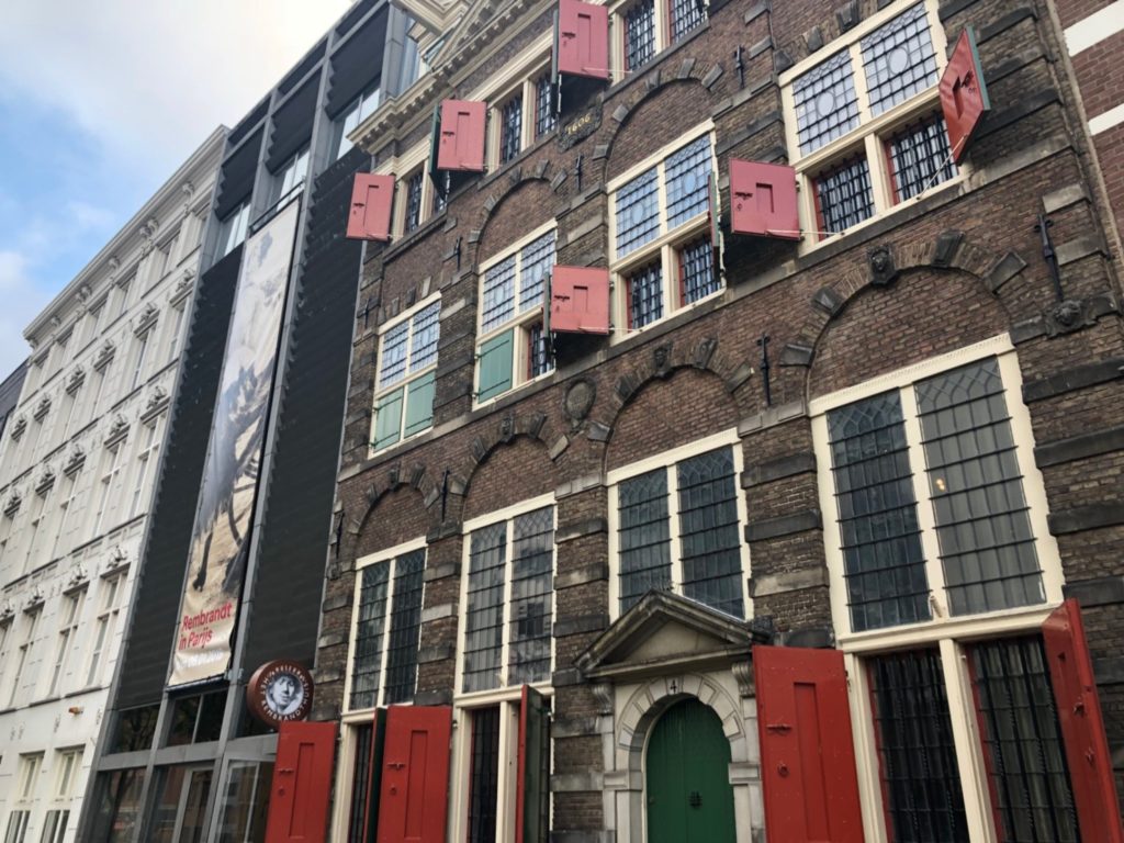 アムステルダムにあるレンブラントの家(Museum Het Rembrandthuis)の外観