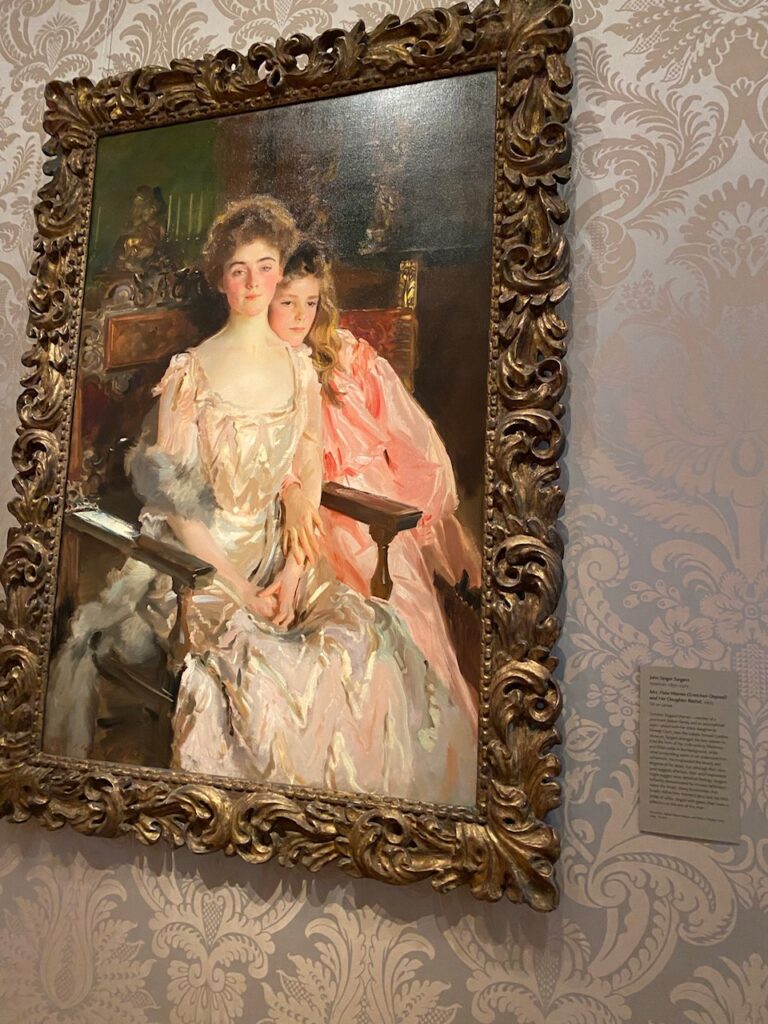ボストン美術館のサージェントの絵画、フィスク・ウォーレン夫人と娘