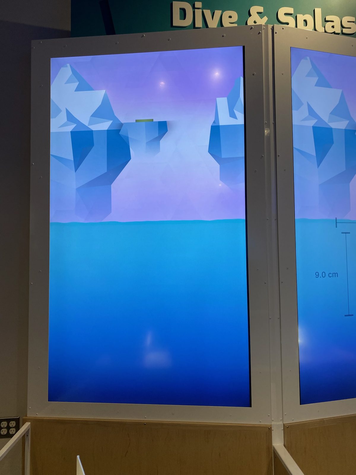 水しぶきを比べる展示Dive & Splash