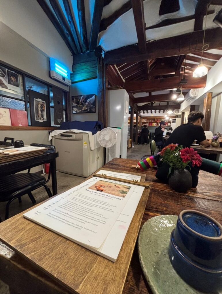 コッパベピダ韓屋の店内